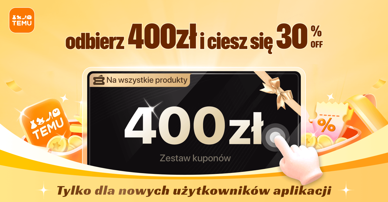 Kliknij link, aby otrzymać pakiet kuponów 400zł!